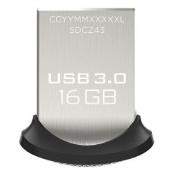 فلش مموری USB 3.0 سن دیسک 16 گیگابایت مدل Ultra Fit SDCZ43